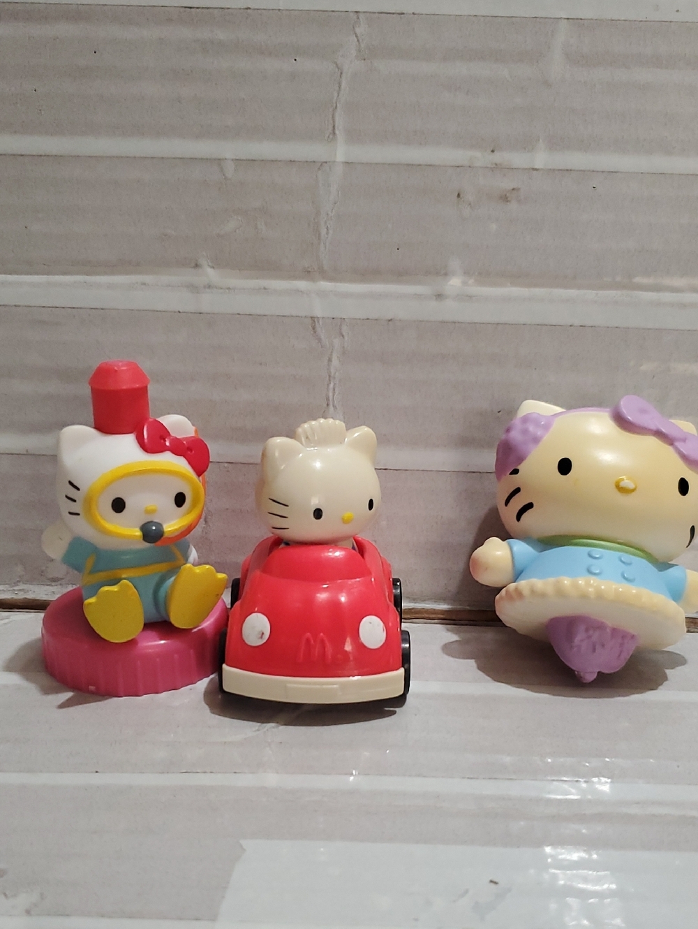Hello Kitty Inspired Pink and Red Kids Toy Set - 3-Piece
